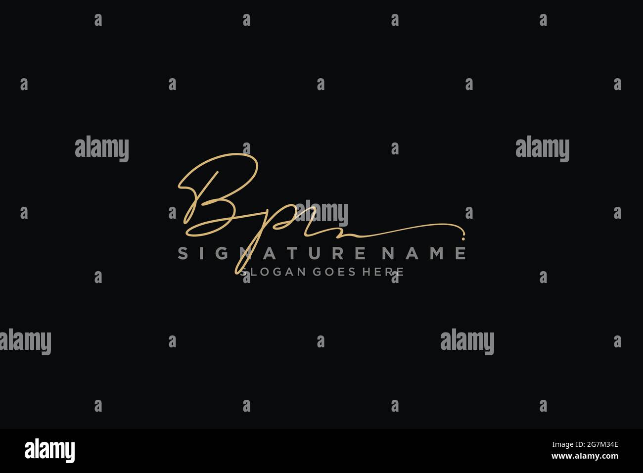 BP lettre Signature logo Template Design élégant logo Sign symbole modèle icône vectorielle Illustration de Vecteur