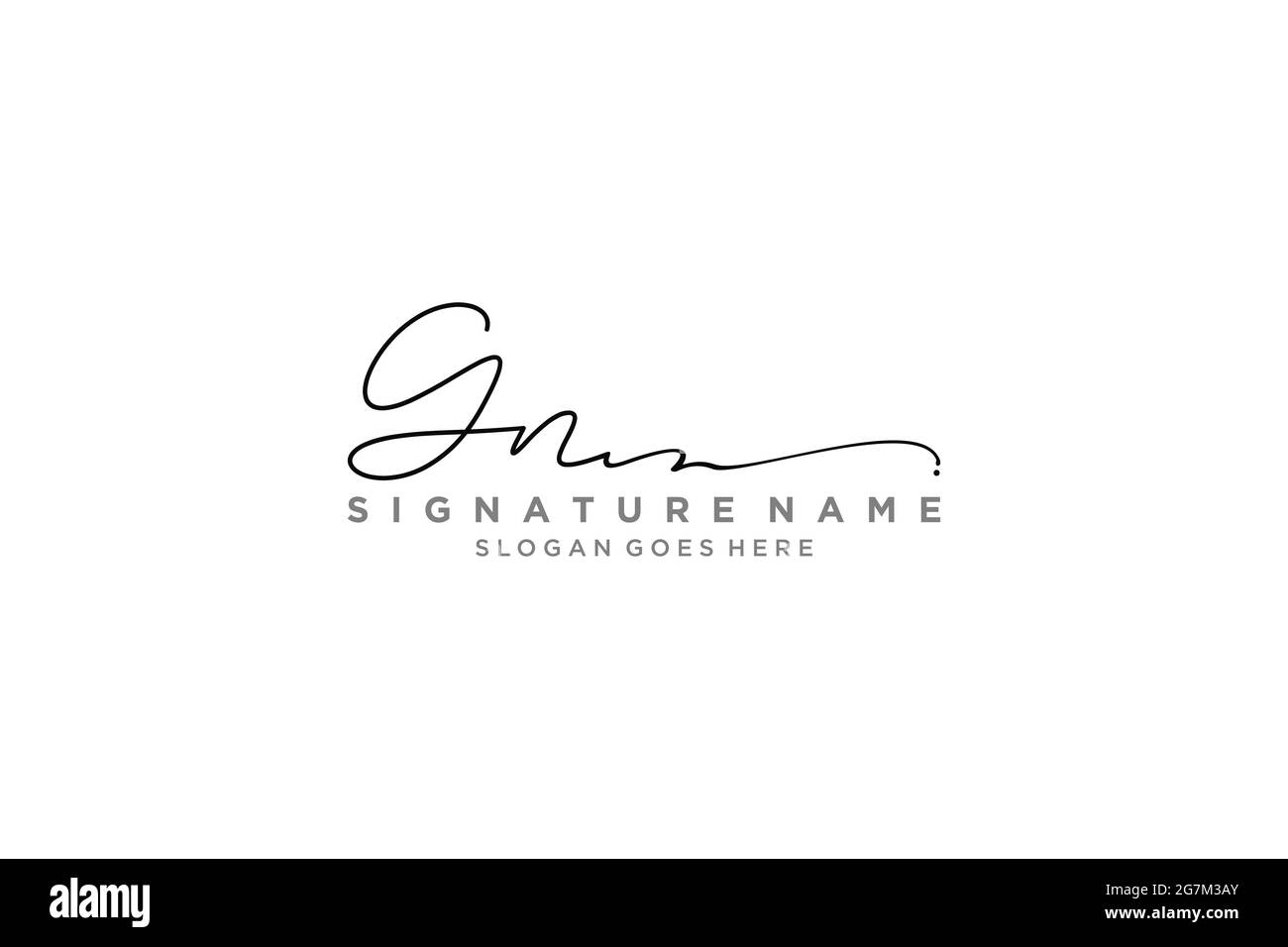 GN lettre Signature logo Template Design élégant logo Sign symbole modèle icône vectorielle Illustration de Vecteur