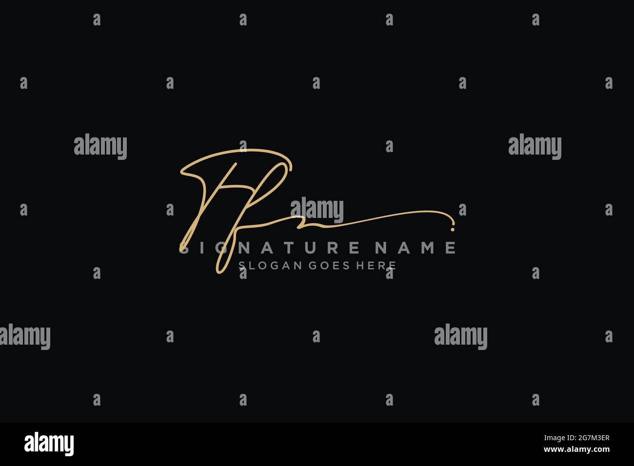 FF lettre Signature logo Template Design élégant logo Sign symbole modèle icône vectorielle Illustration de Vecteur