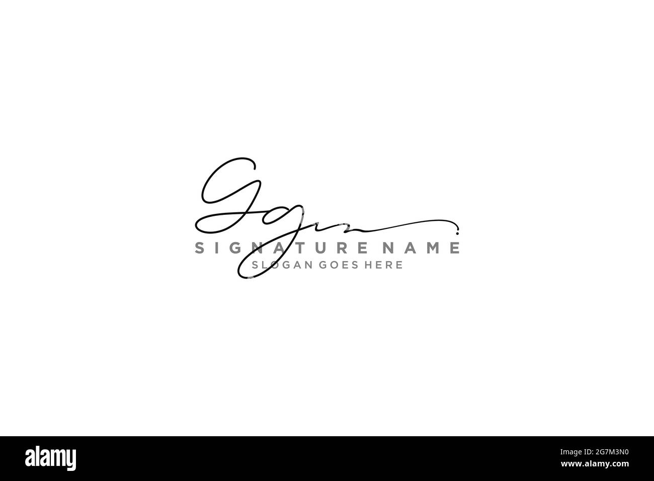 GG lettre Signature logo modèle élégant logo symbole modèle symbole icône vectorielle Illustration de Vecteur
