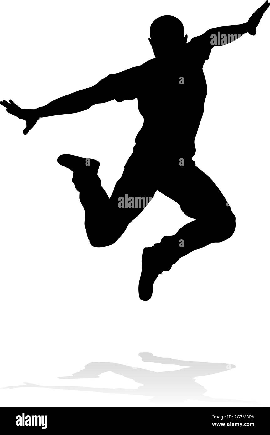 Street Dance Dancer Silhouette Illustration de Vecteur