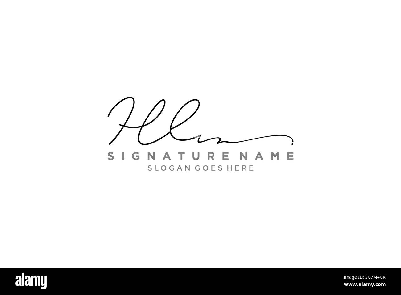 HL lettre Signature logo Template Design élégant logo Sign symbole modèle icône vectorielle Illustration de Vecteur