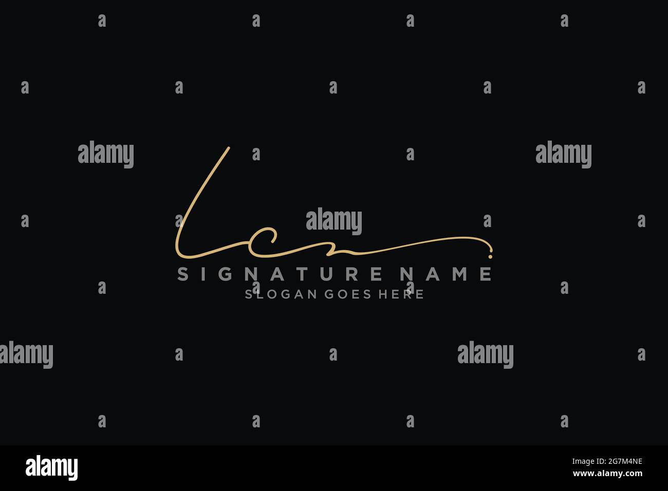 Lettre LC Signature logo Template Design élégant logo Sign symbole modèle icône vectorielle Illustration de Vecteur