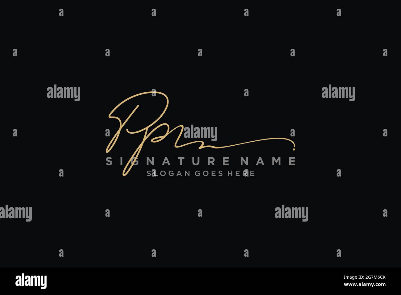 Lettre PP Signature logo Template Design élégant logo Sign symbole modèle icône vectorielle Illustration de Vecteur