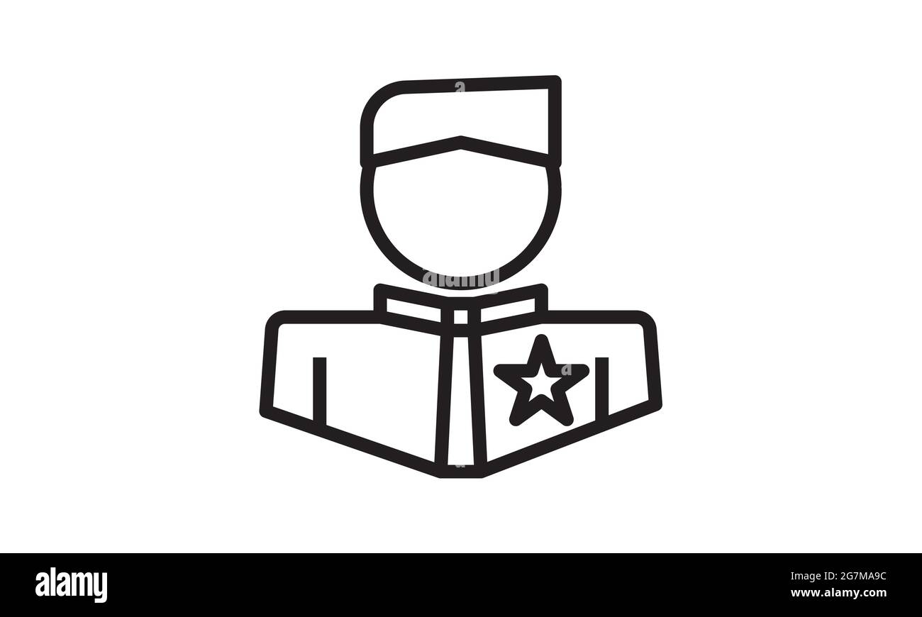 Conception d'entreprise d'icône humaine simple isolée sur une image vectorielle Illustration de Vecteur