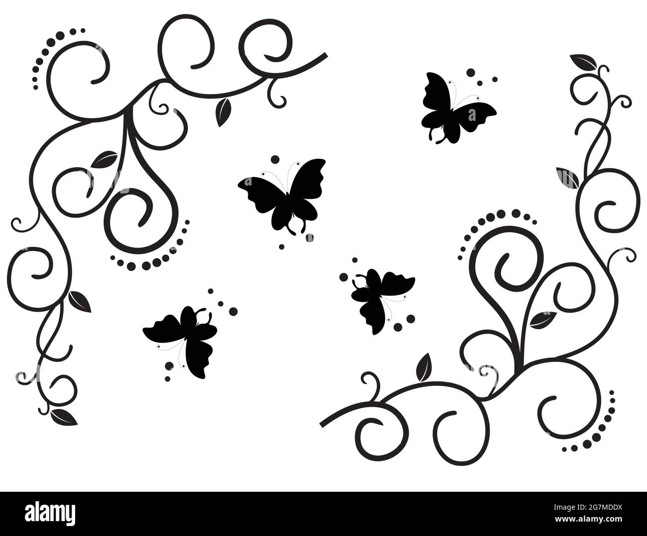 modèle de conception d'ilustation vectorielle de branche d'arbre Illustration de Vecteur
