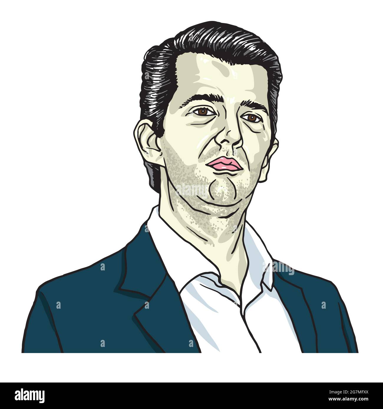 Illustration du vecteur de dessin animé de Donald Trump Jr Illustration de Vecteur