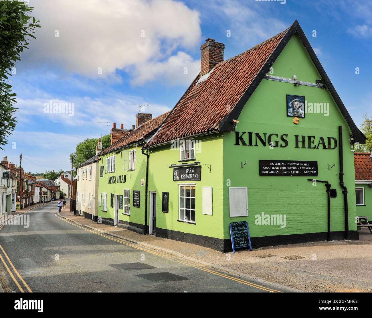 The Kings Head pub, auberge ou maison publique, Loddon, Norfolk, Angleterre, Royaume-Uni Banque D'Images