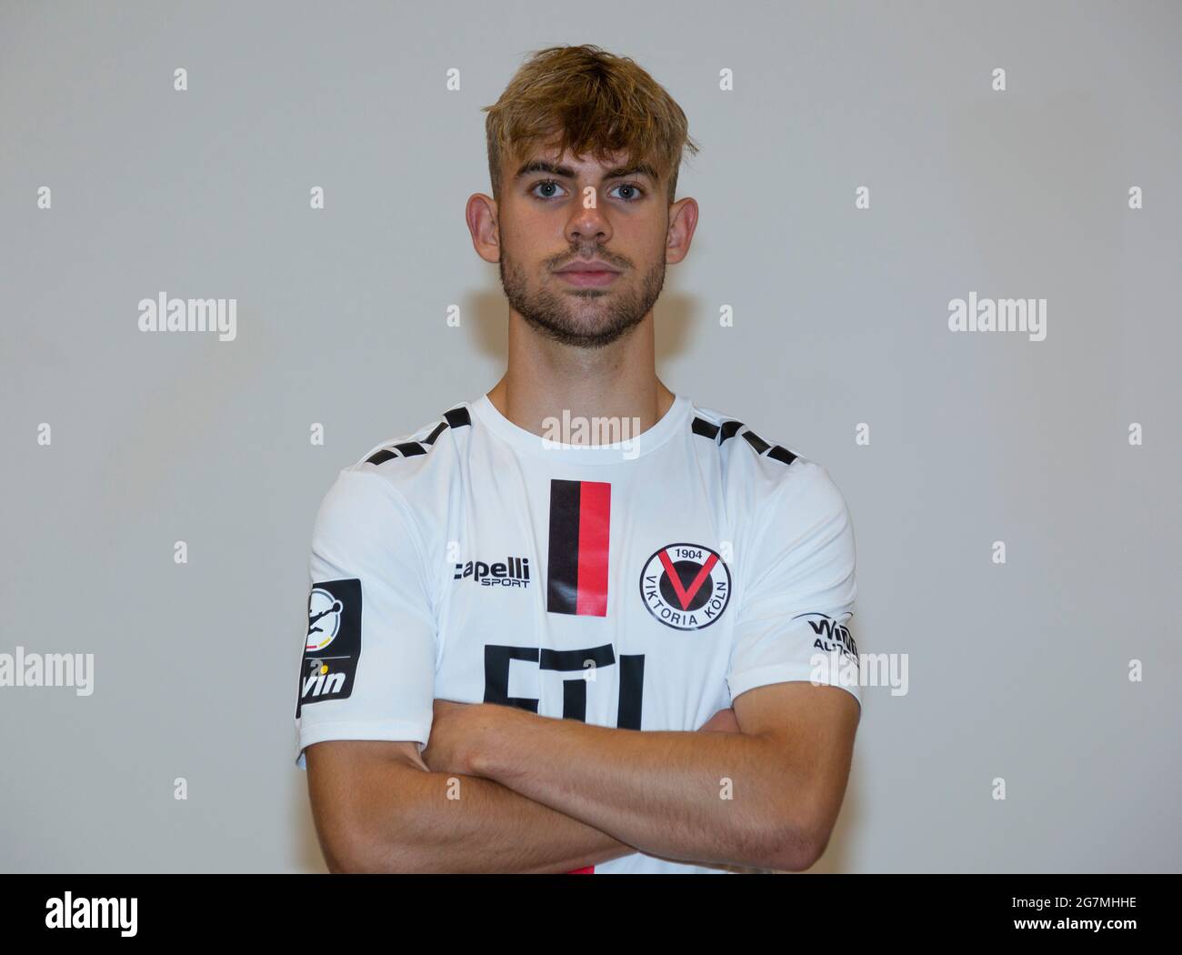 football, 3. Liga, 2021/2022, FC Viktoria Koeln, Sportpark Hoehenberg, présentation de l'équipe à la nouvelle saison de jeu, photo de presse, Benjamin Ben Hompesch Banque D'Images