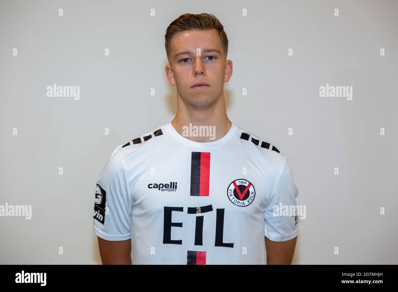 football, 3. Liga, 2021/2022, FC Viktoria Koeln, Sportpark Hoehenberg, présentation de l'équipe à la nouvelle saison de jeu, photo de presse, Dario de Vita Banque D'Images