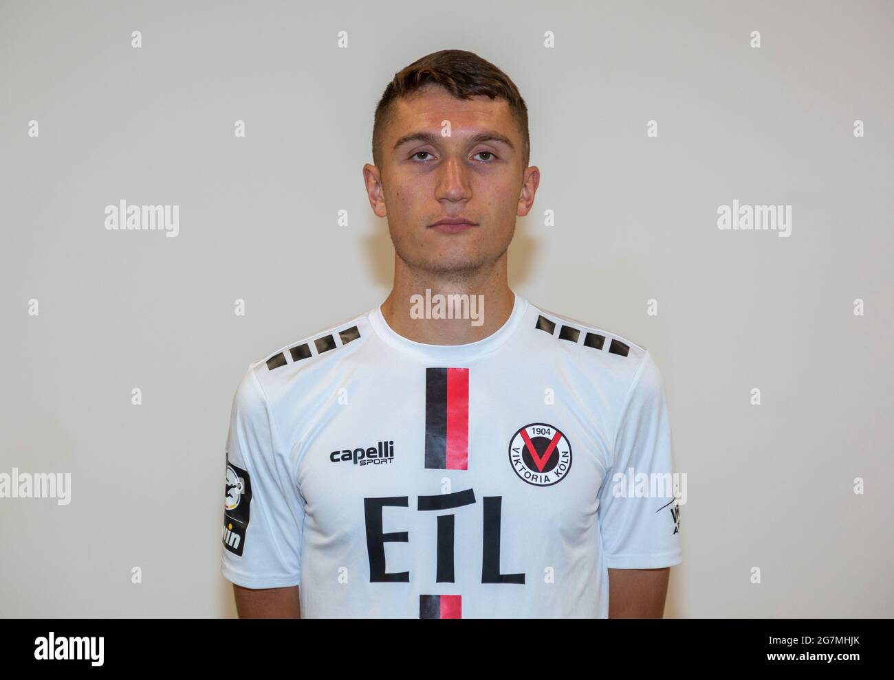 football, 3. Liga, 2021/2022, FC Viktoria Koeln, Sportpark Hoehenberg, présentation de l'équipe à la nouvelle saison de jeu, tournage de photos de presse, Christoph Greger Banque D'Images