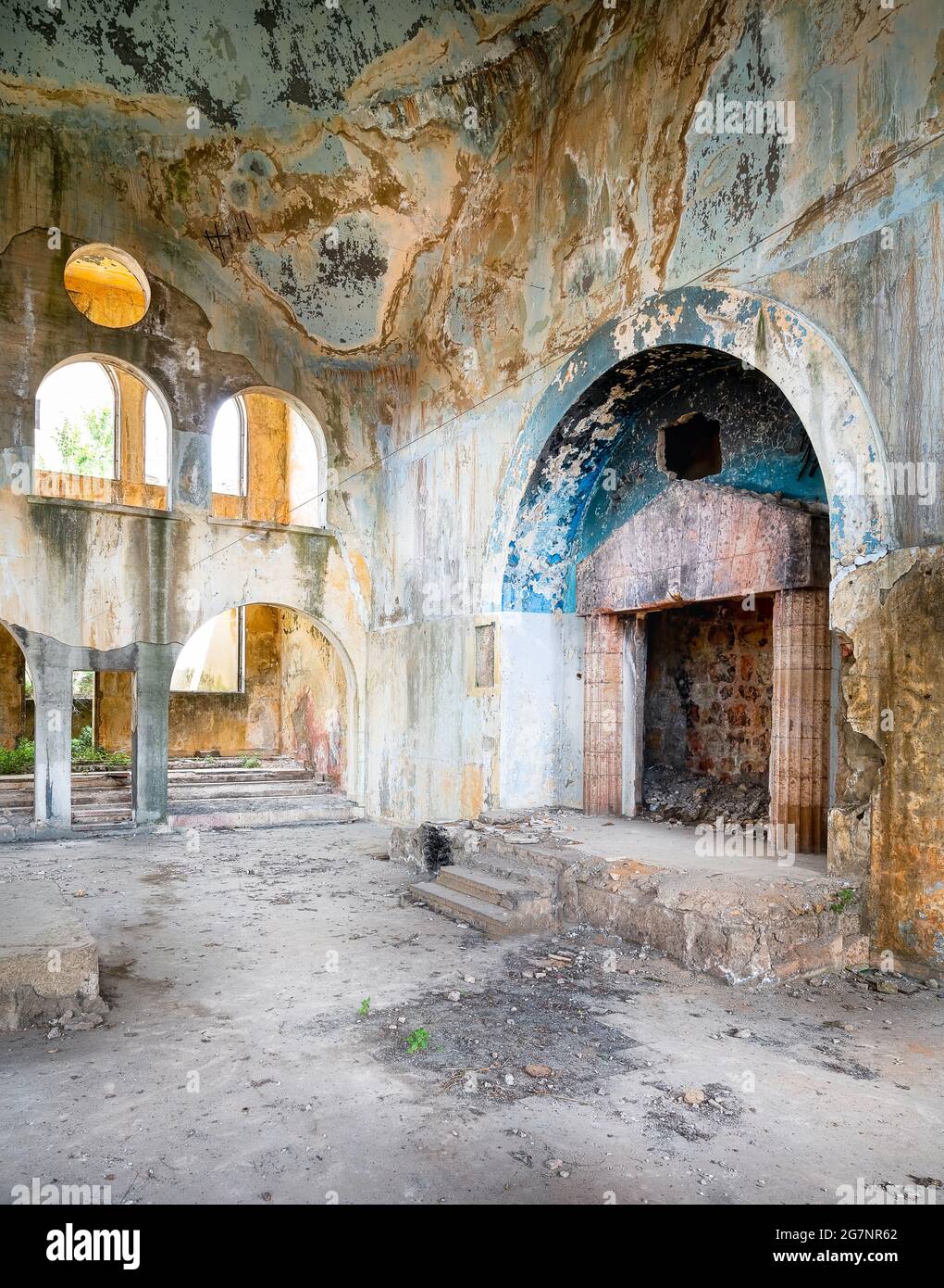 Abandonné Synagogue Bhamdoun au Liban Banque D'Images