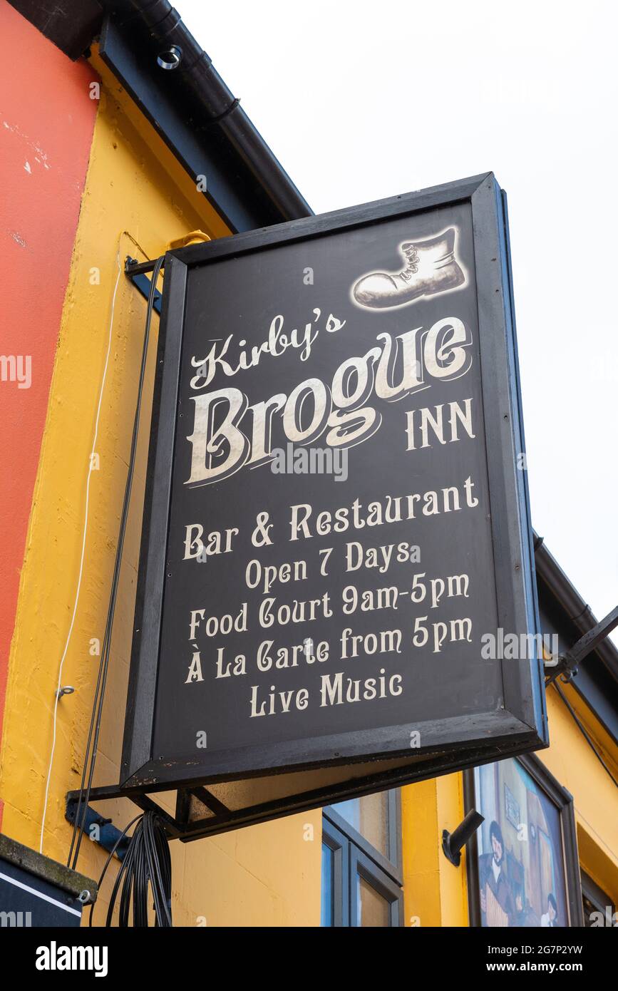 Kirby's Brogue Inn Bar et restaurant irlandais traditionnel à Tralee, comté de Kerry, Irlande Banque D'Images