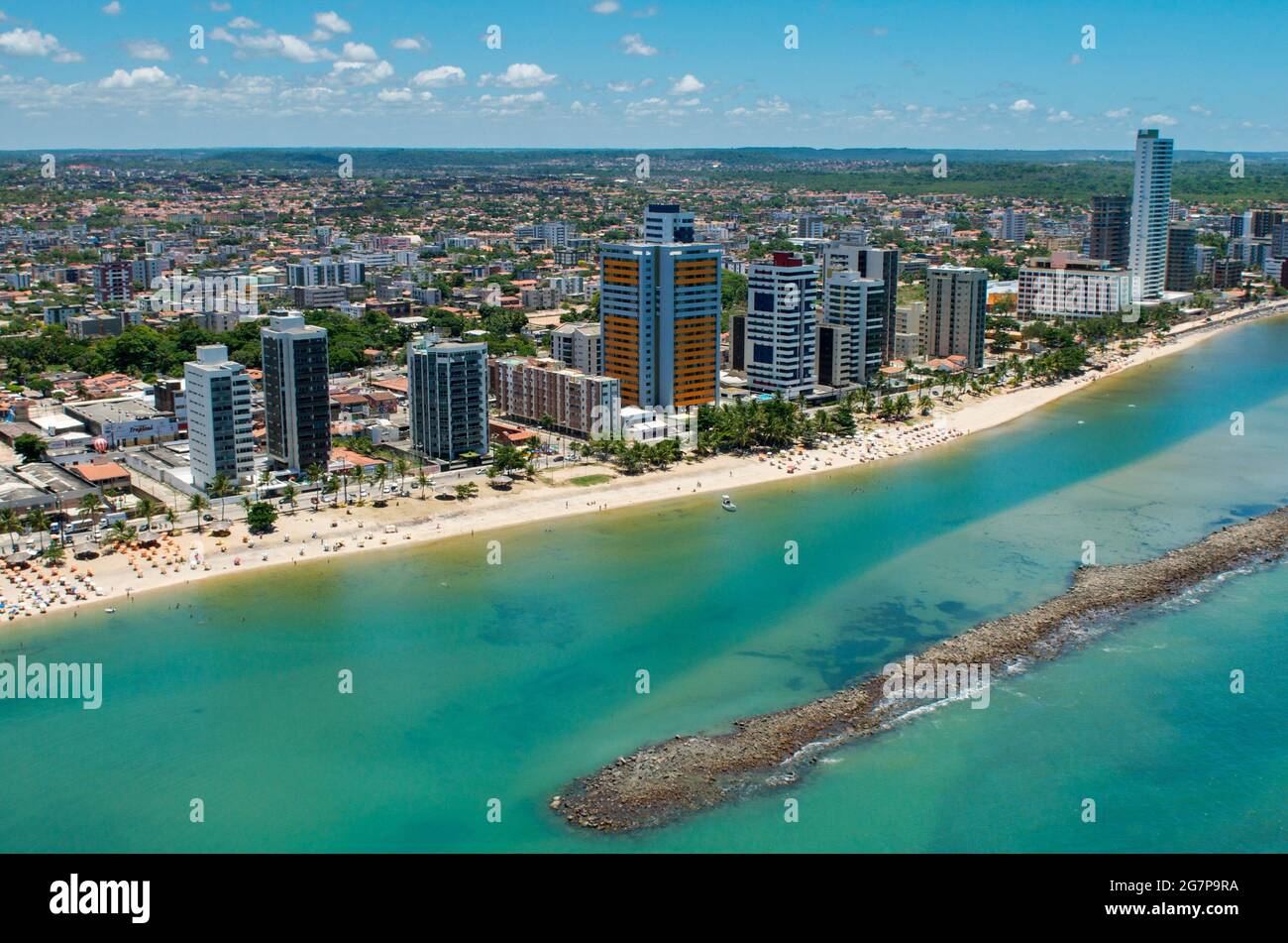 Casa Caiada Beach, Olinda, près de Recife, Pernambuco, Brésil, le 10 mars 2010. Banque D'Images