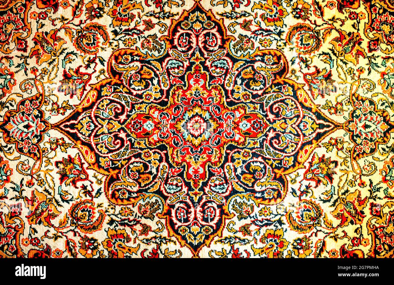 Moquette murale. Moquette rouge avec un motif abstrait. Banque D'Images