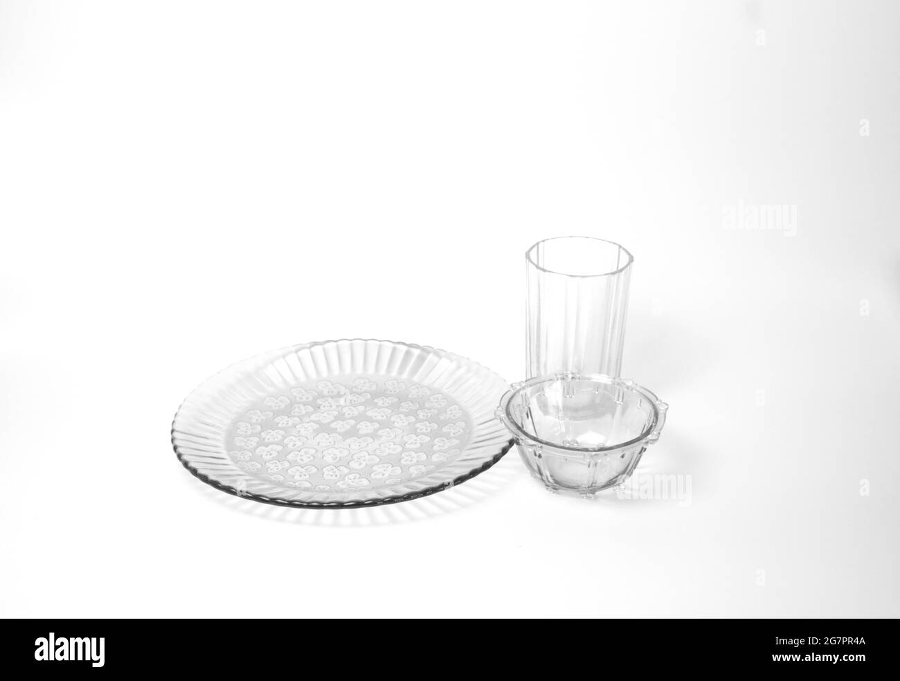 Photographie de table avec vaisselle Banque D'Images