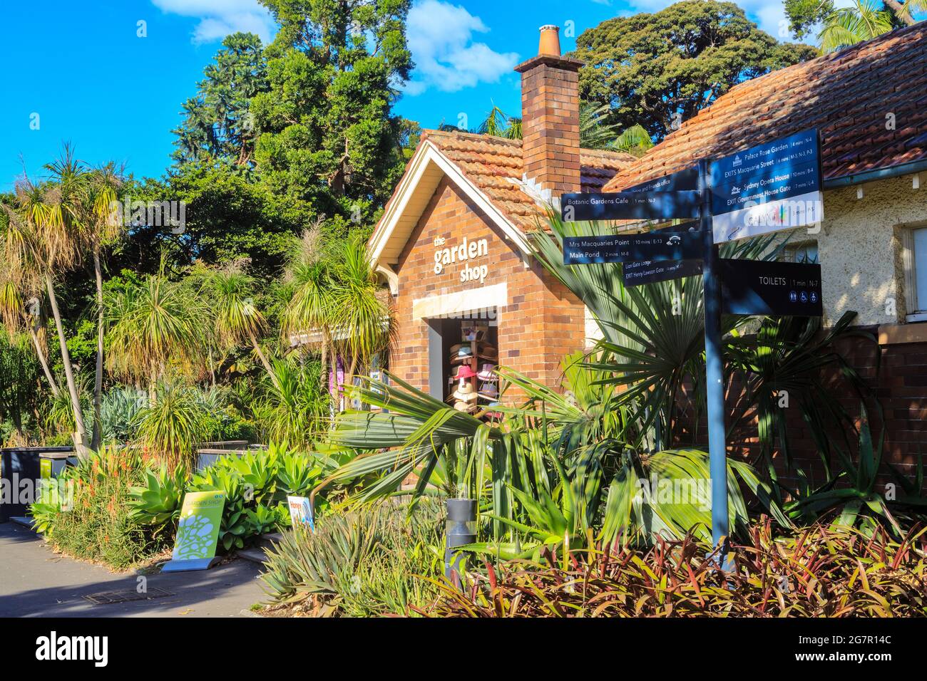 « The Garden Shop », une boutique de souvenirs du Royal Botanic Garden, Sydney, Australie Banque D'Images