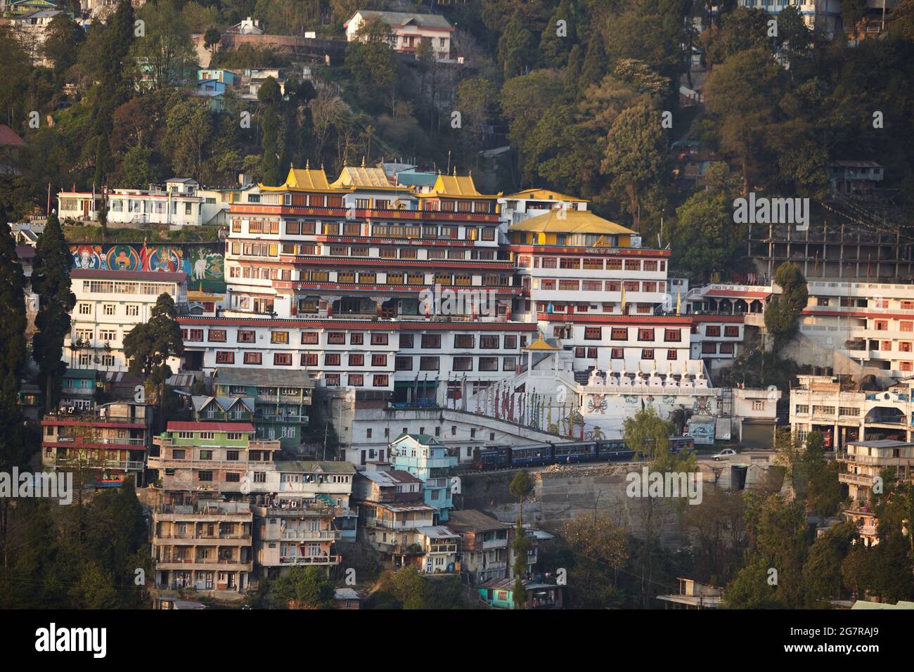 Monastère Dali, Dali Gomba, Monastère Druk Thupten Sangag Choeling, Darjeeling, Bengale occidental, Inde, Asie Banque D'Images