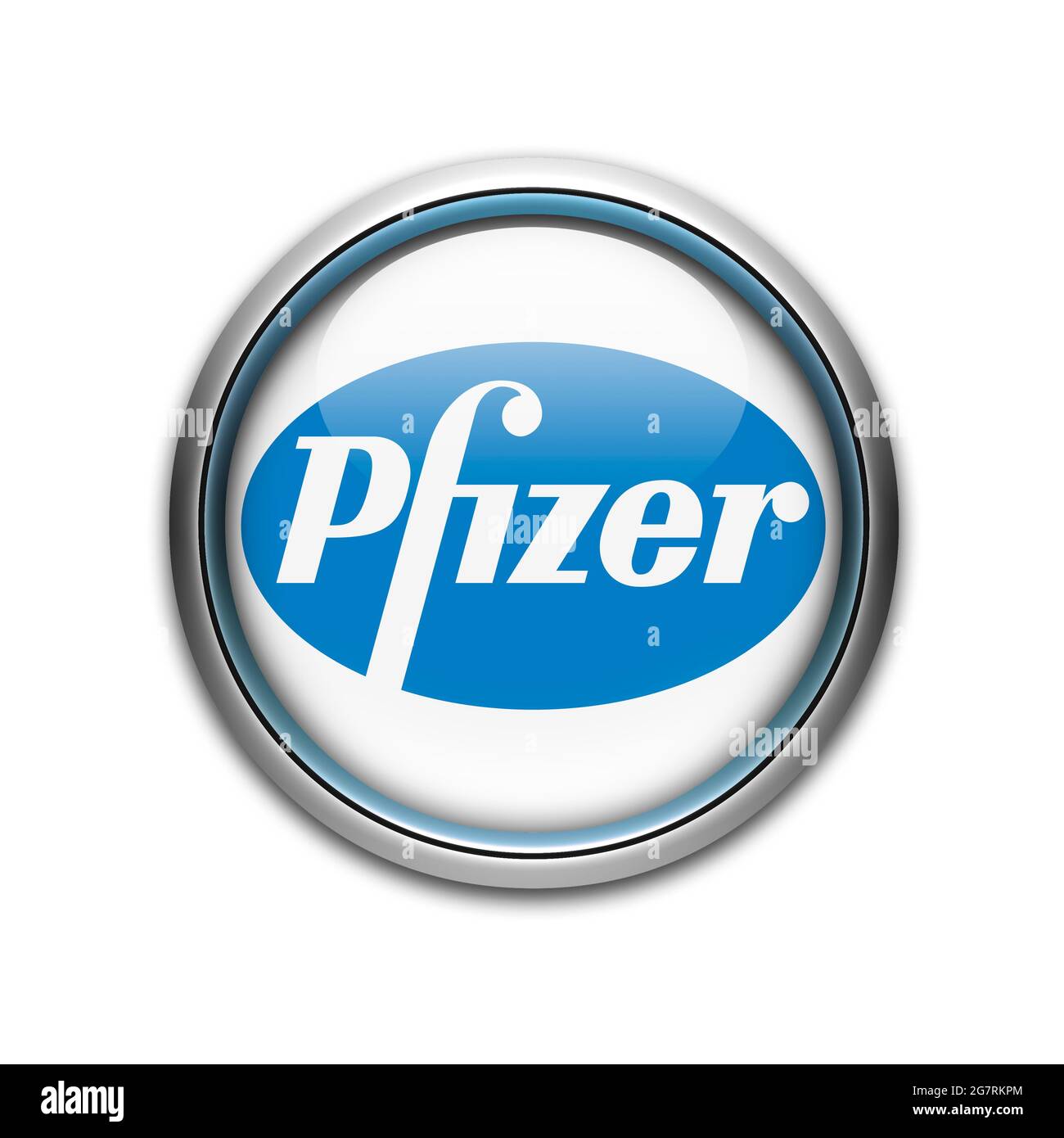Logo de Pfizer Banque D'Images