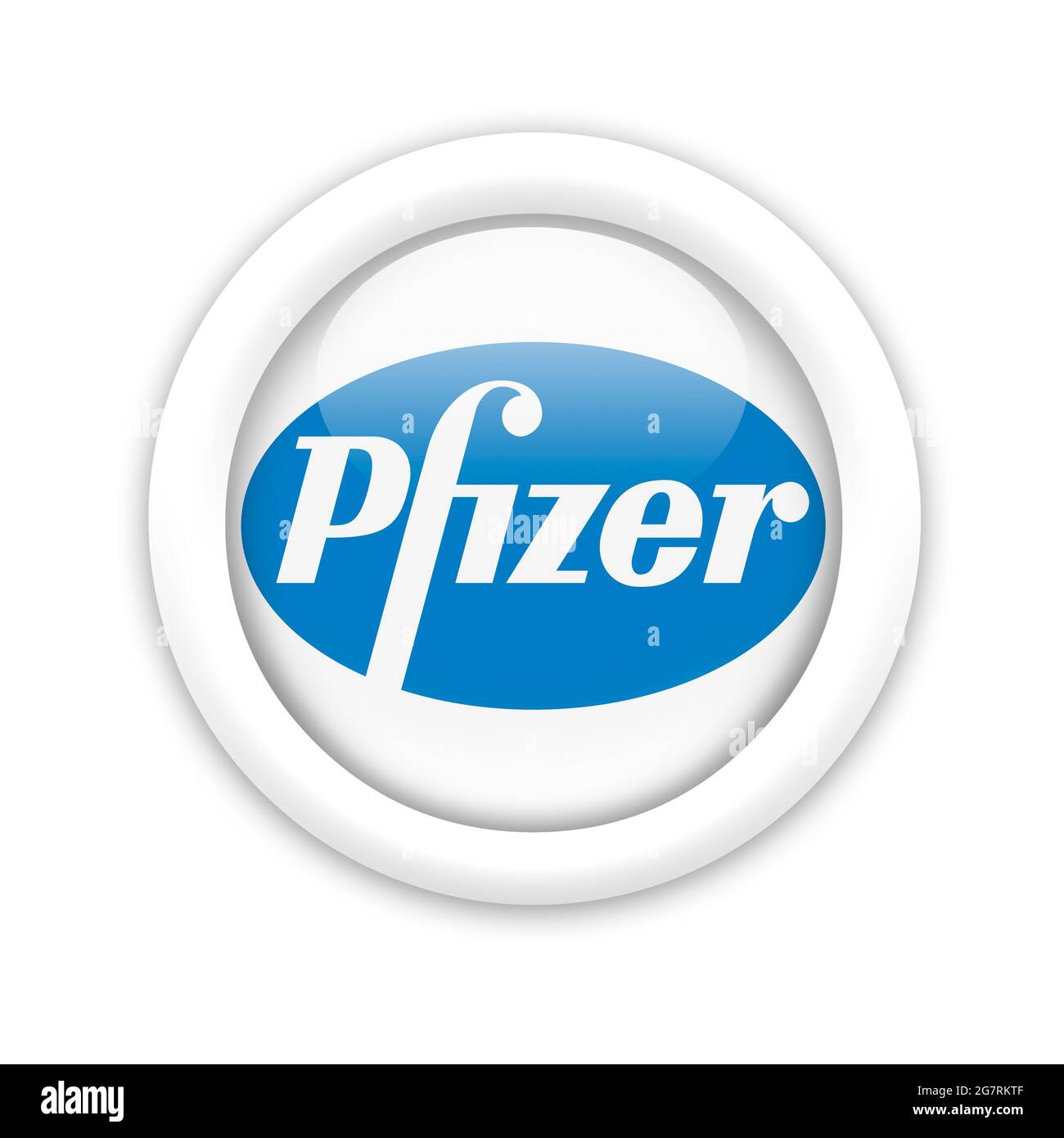 Logo de Pfizer Banque D'Images