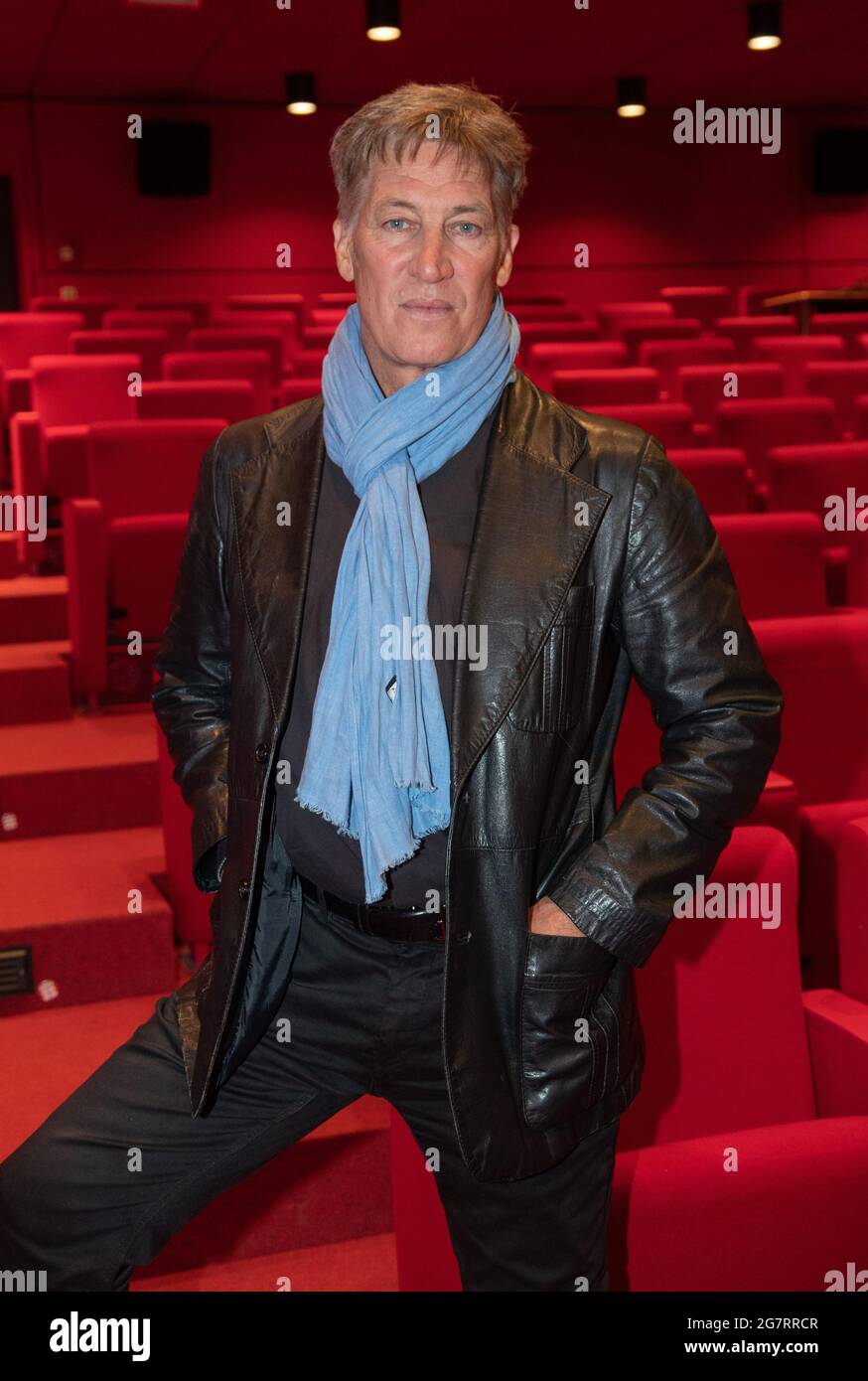 Der österreichische Sauspieler Tobias Moretti, bürgerlich Tobias Bloeb, vor der Premiere der ZDF und Servus TV Serie IM Netz der Camorra/il Passtore am 13. Juli 2021 beim Seriencamp in der Hochschule für film und Fernsehen in München. * l'acteur autrichien Tobias Moretti, né Tobias Baléb, à la première de la série IM Netz der Camorra/il Pastore le 13 juillet 2021 à l'Université de la télévision et du film de Munich. (Photo par Alexander Pohl/Sipa USA) crédit: SIPA USA/Alay Live News Banque D'Images