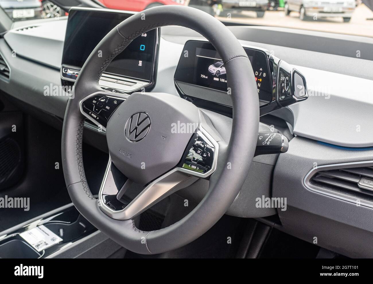Int rieur Volkwagen ID3 lectrique volant et tableau de bord