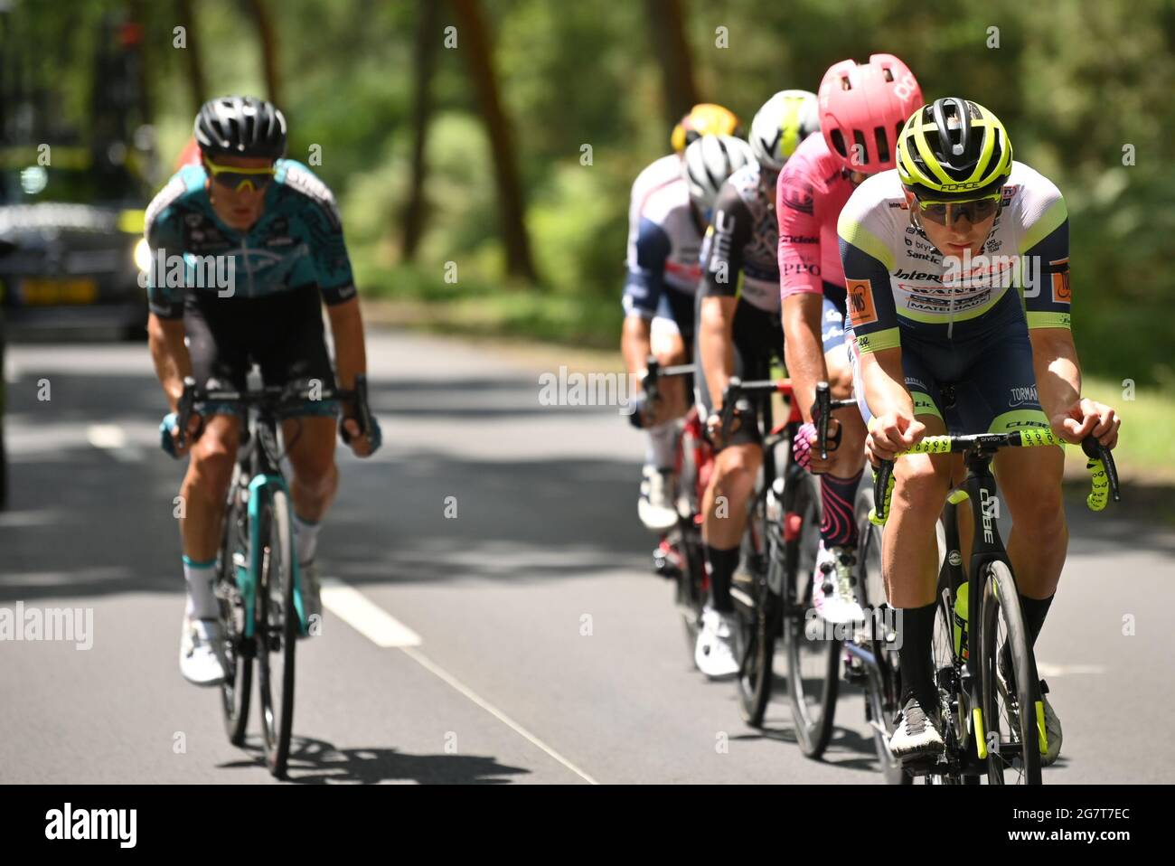 Allemand Georg Zimmermann d'Intermarche Wanty-Gobert Materiaux photographié  en action pendant la phase 19 de la 108ème édition du Tour de France à vélo  ra Photo Stock - Alamy