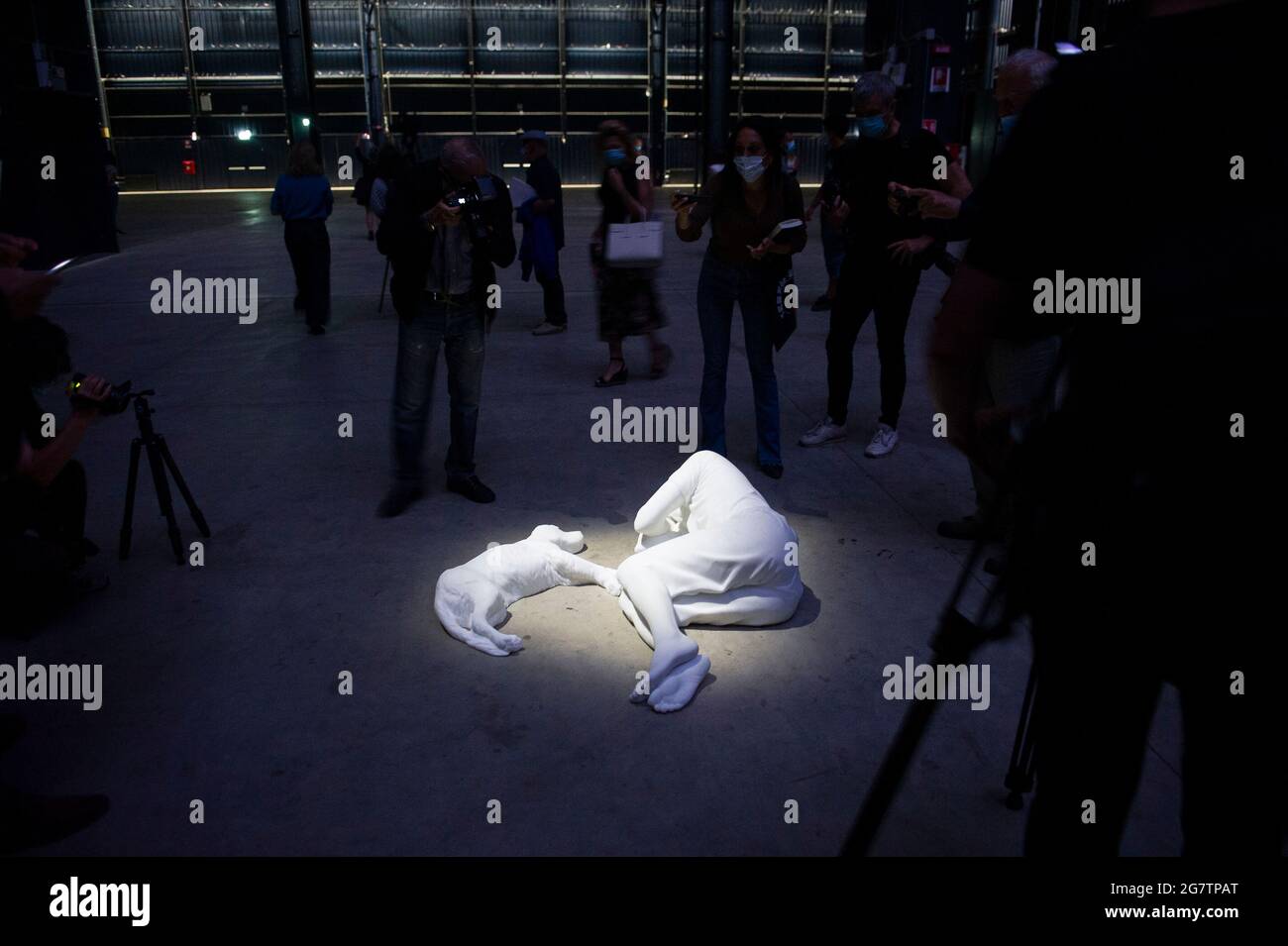 Maurizio Cattelan à Hangar Bicocca à Milan Banque D'Images