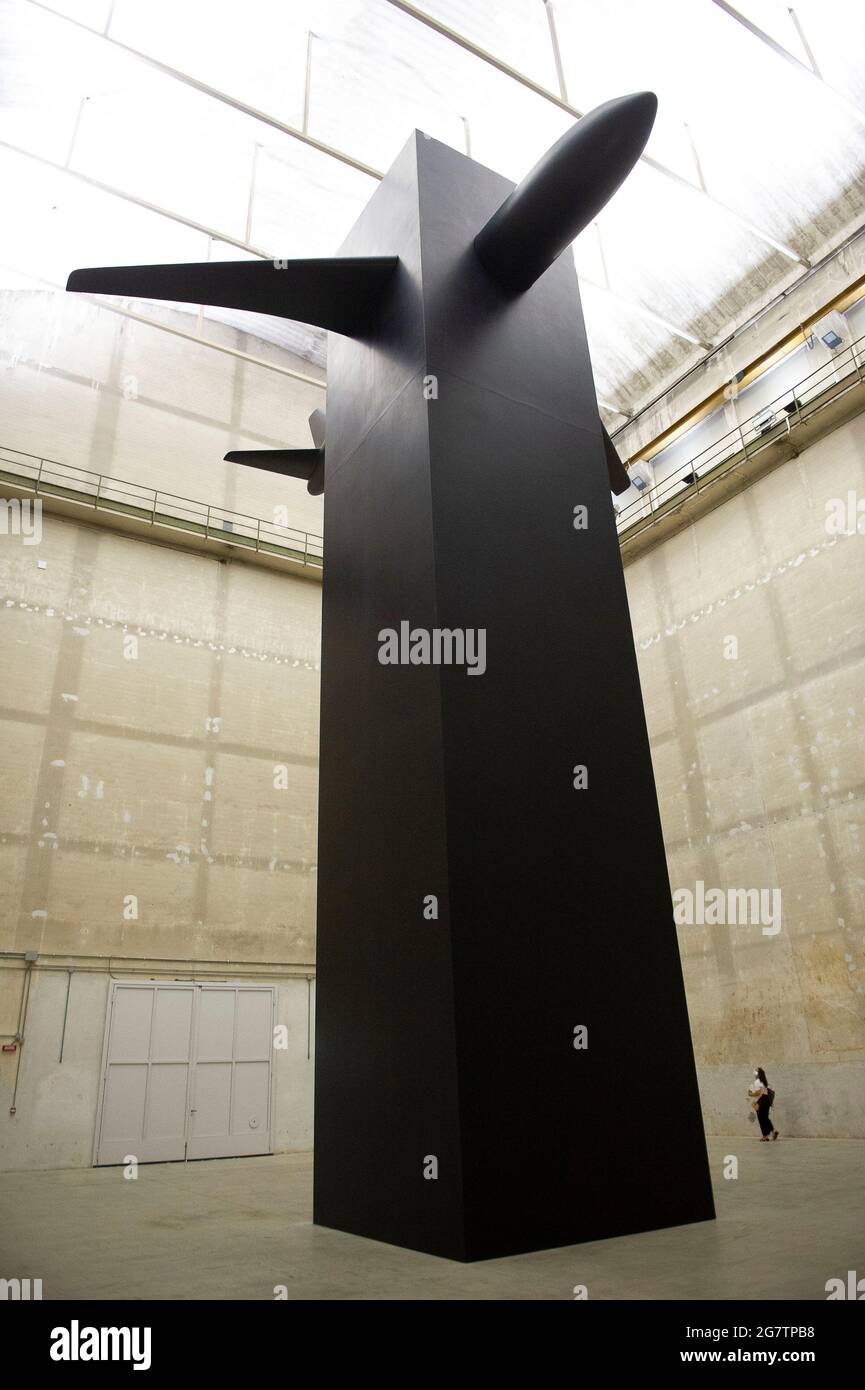 Maurizio Cattelan à Hangar Bicocca à Milan Banque D'Images