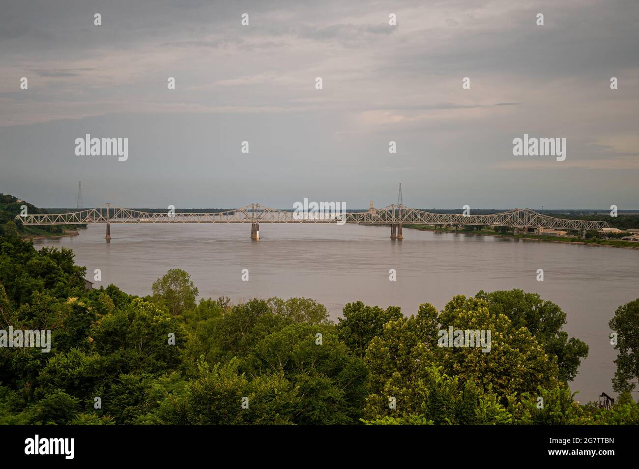 Pont de la rivière Mississippi Banque D'Images