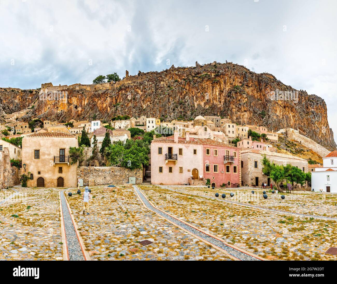 Monemvasia est une ville et une municipalité de Laconia, en Grèce. Banque D'Images