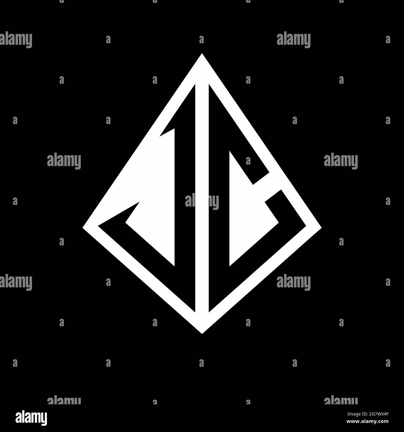 VC logo lettres monogramme avec prisma modèle de conception vecteur icône moderne Illustration de Vecteur VC logo lettres monogramme avec prisma modèle de conception vecteur icône moderne Illustration de Vecteur