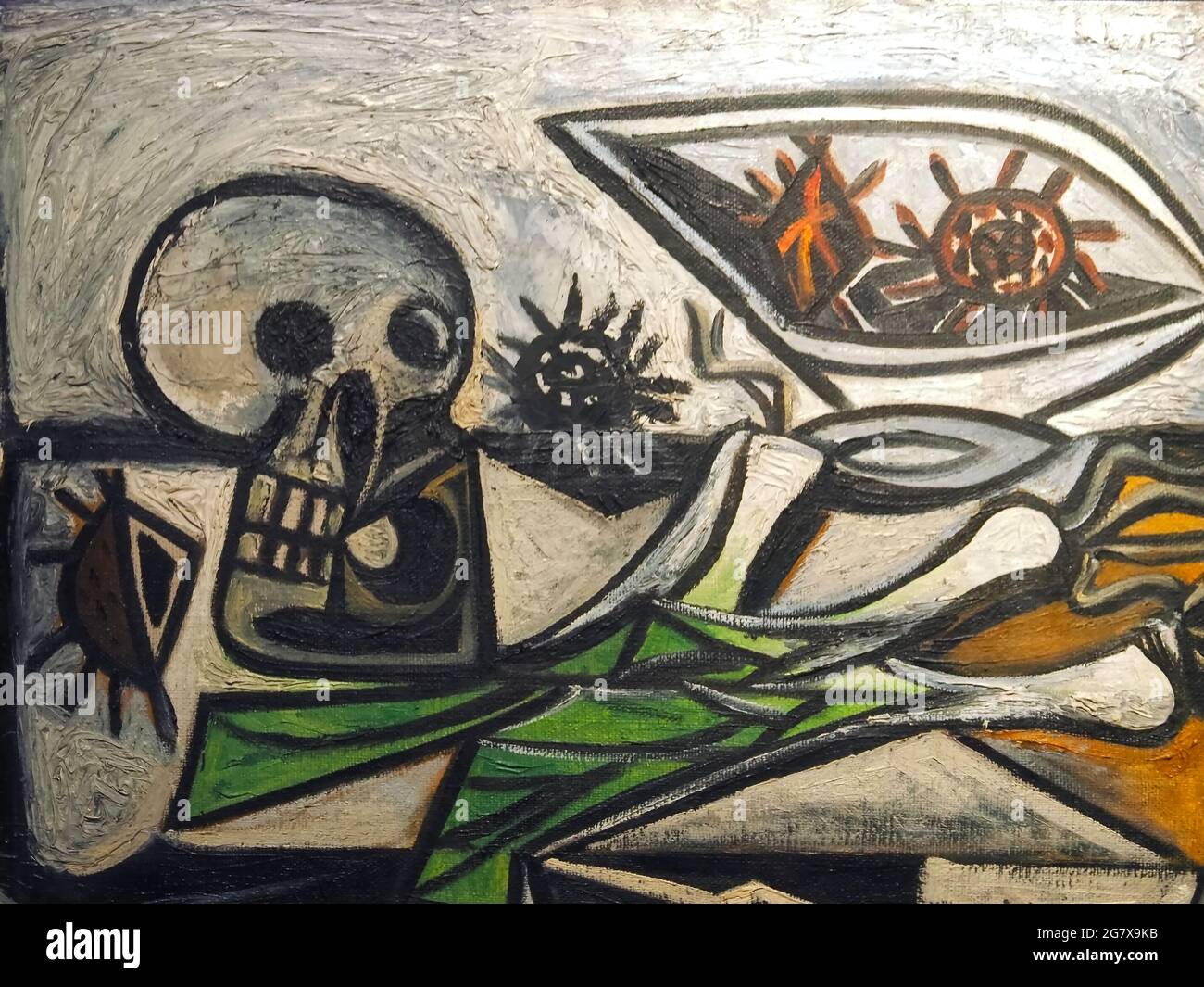 Peinture de Pablo Picasso nommée encore la vie vu dans le musée de la MNAA Banque D'Images