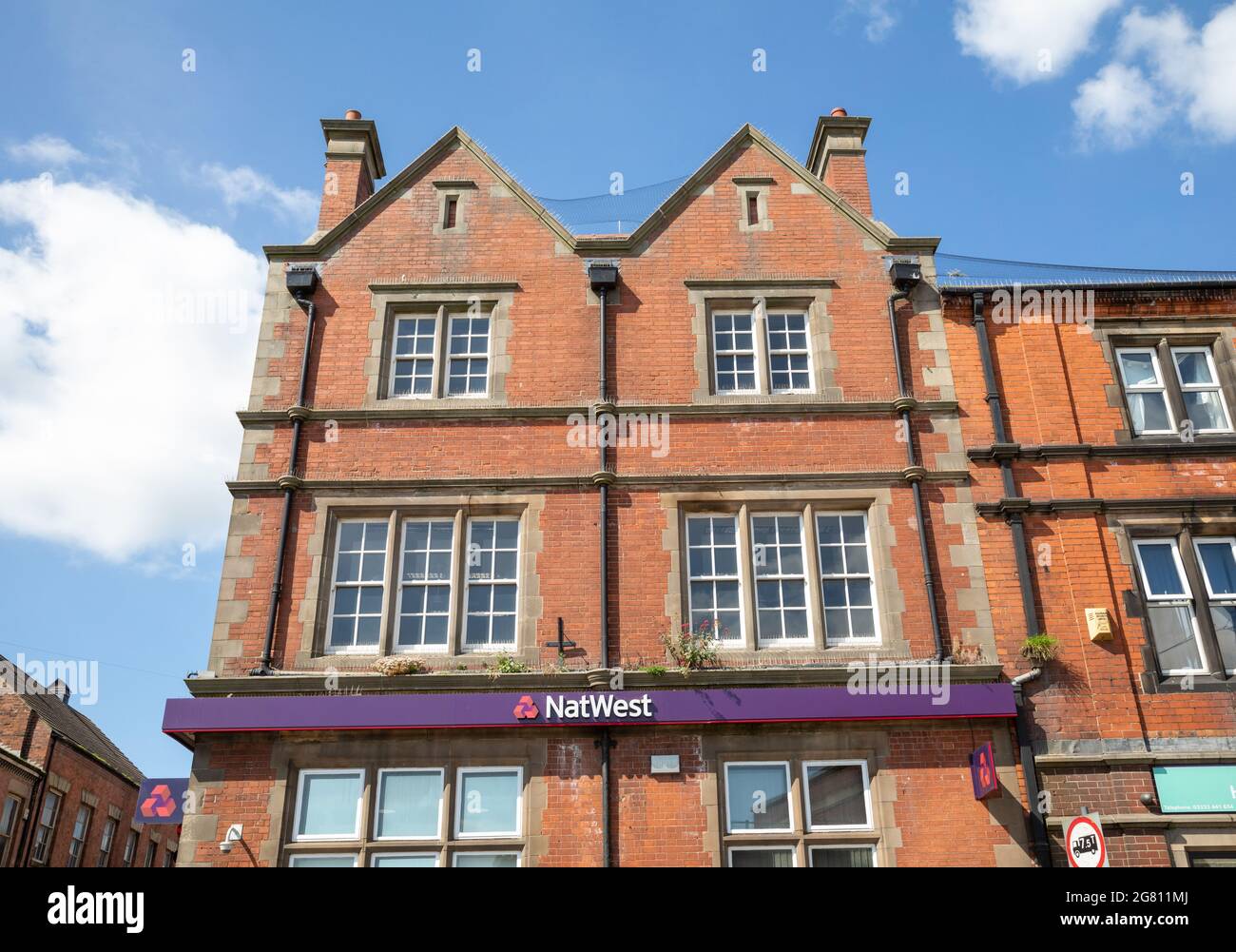 NatWest Bank dans High Street, Alfreton, Derbyshire Banque D'Images