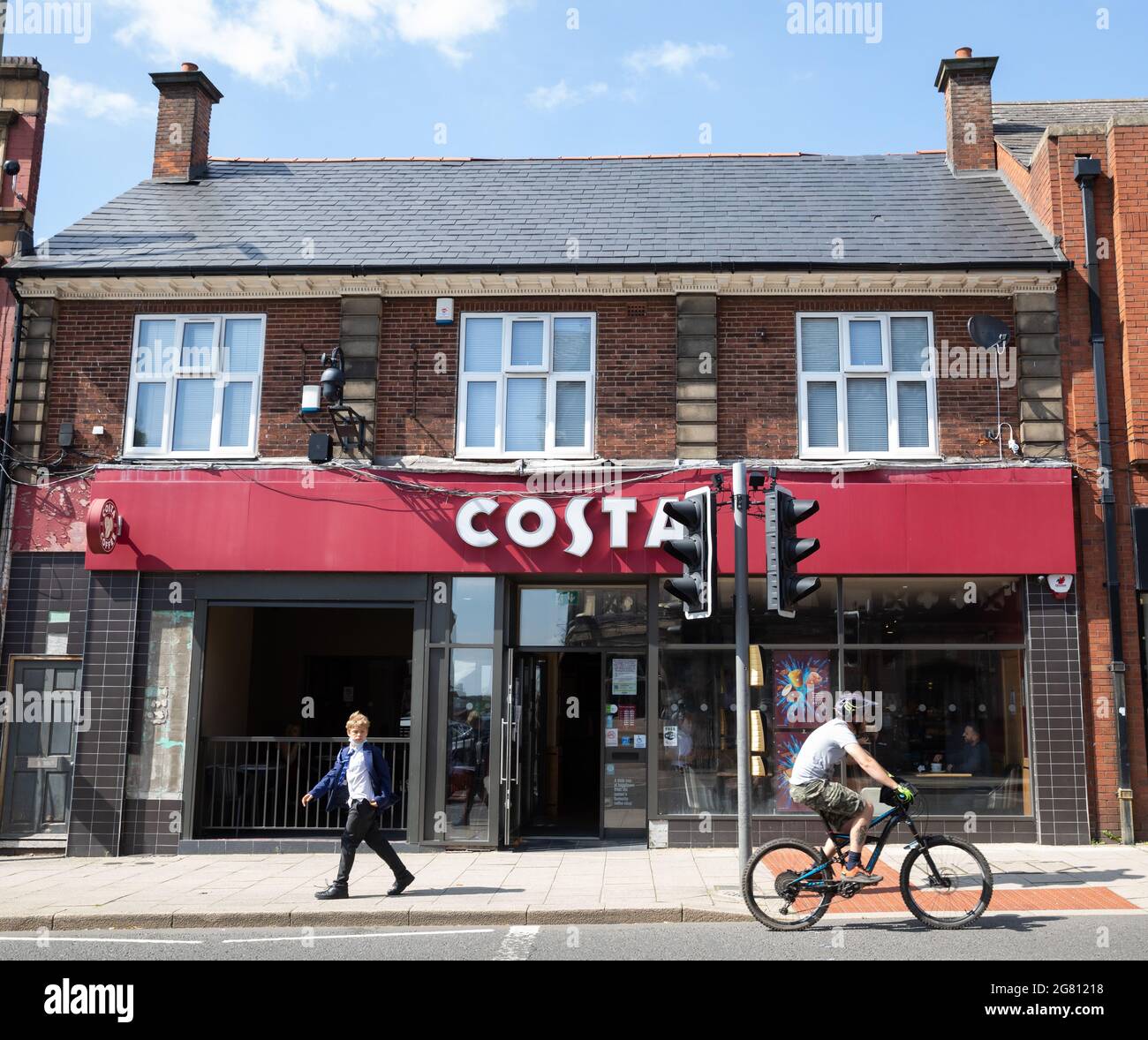 Costa à Alfreton, Derbyshire Banque D'Images
