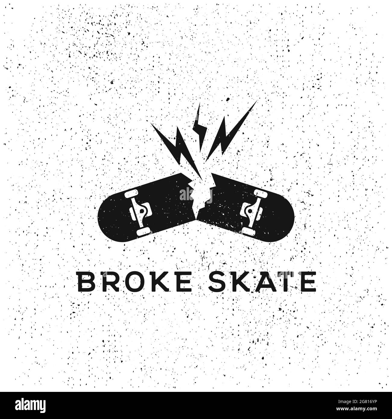 Skateboard design Banque d'images noir et blanc - Alamy