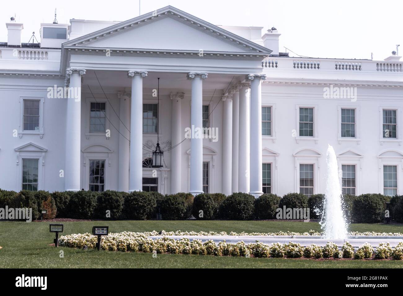White House, vue de Lafayette Park, Washington, District de Columbia Banque D'Images White House, vue de Lafayette Park, Washington, District de Columbia Banque D'Images