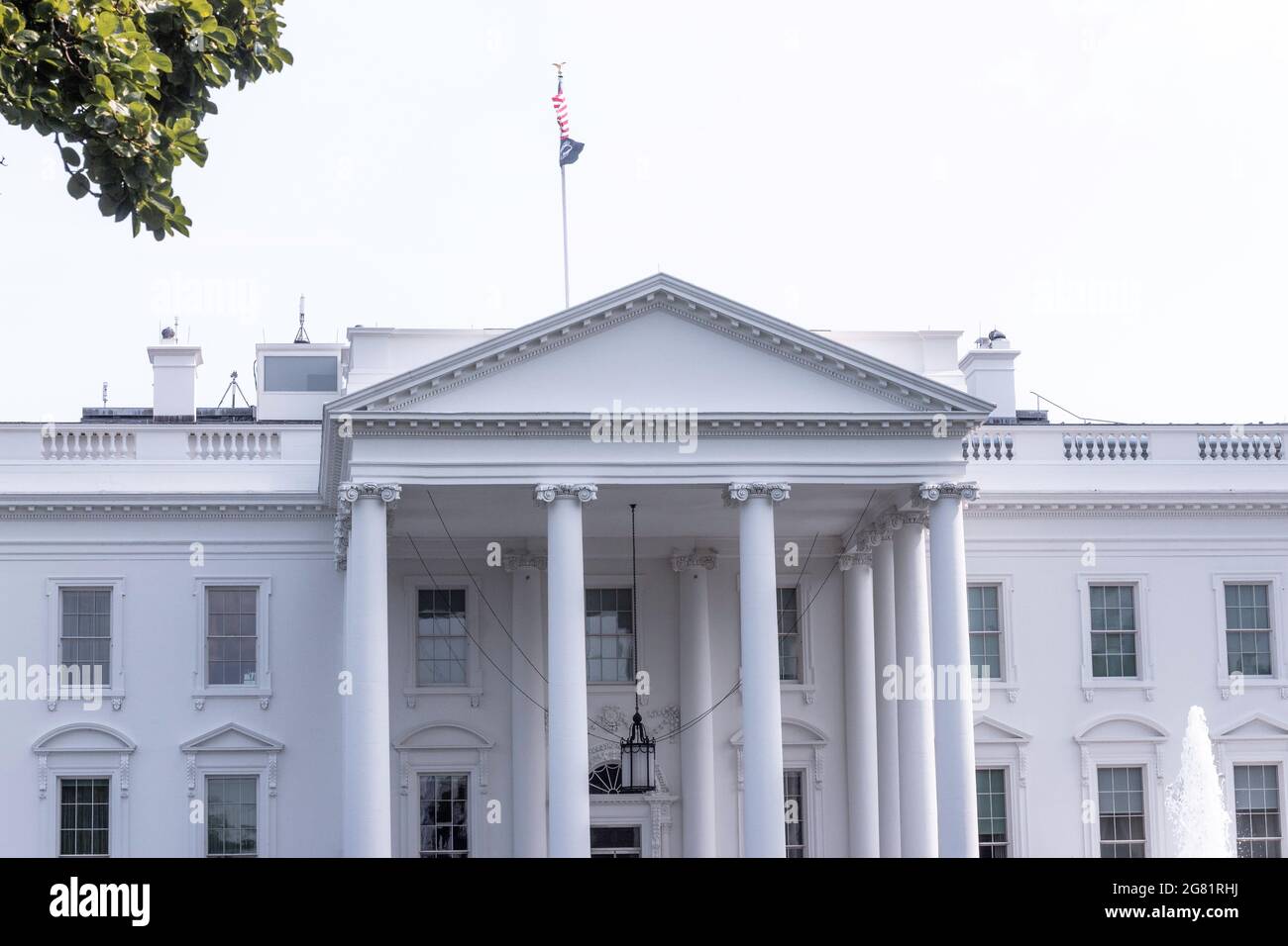 White House, vue de Lafayette Park, Washington, District de Columbia Banque D'Images White House, vue de Lafayette Park, Washington, District de Columbia Banque D'Images