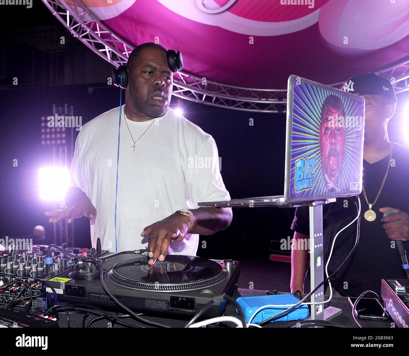 La Nouvelle-Orléans, LOUISIANE, États-Unis. 2 juillet 2021. BIZ Markie fait partie de la fête du Festival essence 2015 au Sugar Mill le 2 juillet 2015 à la Nouvelle-Orléans, Louisiane. Crédit : Pgfm/Media Punch/Alamy Live News Banque D'Images