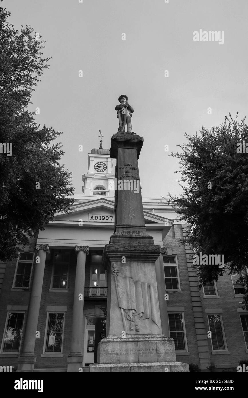 Une promenade dans Greensboro, Alabama Banque D'Images