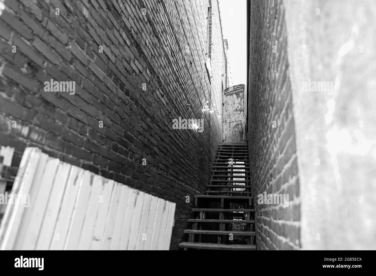 Une promenade dans Greensboro, Alabama Banque D'Images