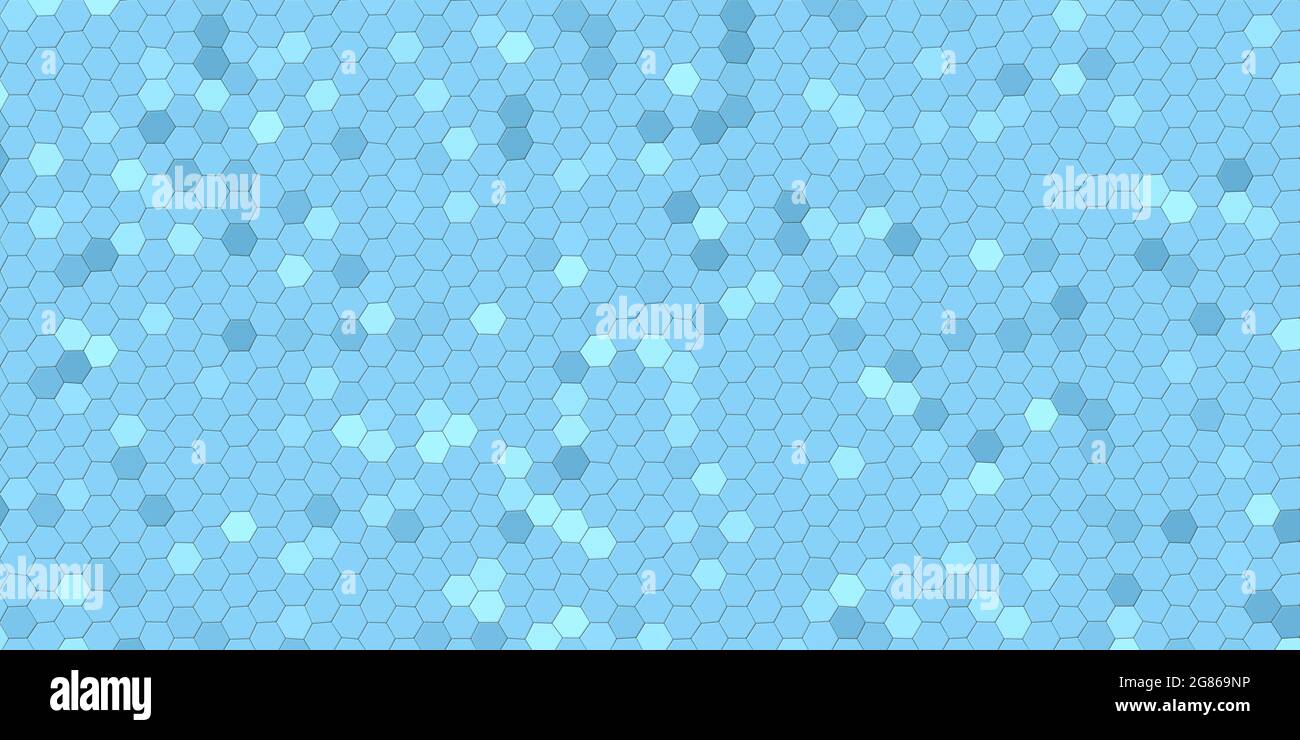 arrière-plan hexagons bleu clair Banque D'Images