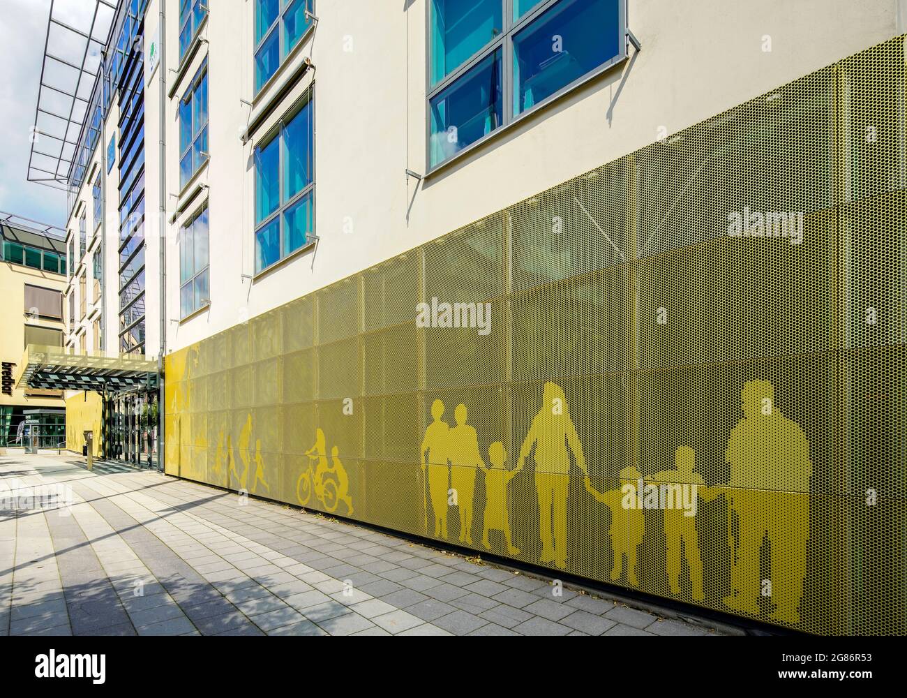 Centre européen de prévention et de contrôle des maladies (conception de Marge Arkitekter), situé à Frösunda, un quartier de Solna, au nord de Stockholm City, SW Banque D'Images