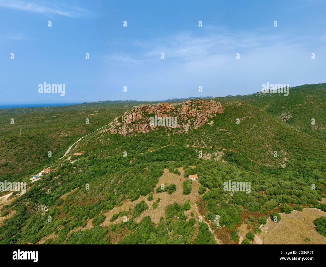 Le fort de Monte Elias Nuragic est situé près de Tergu, dans la province de Sassari, en Sardaigne. Banque D'Images