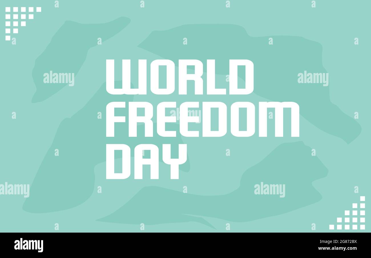 Modèle vectoriel de la Journée mondiale de la liberté Illustration de Vecteur