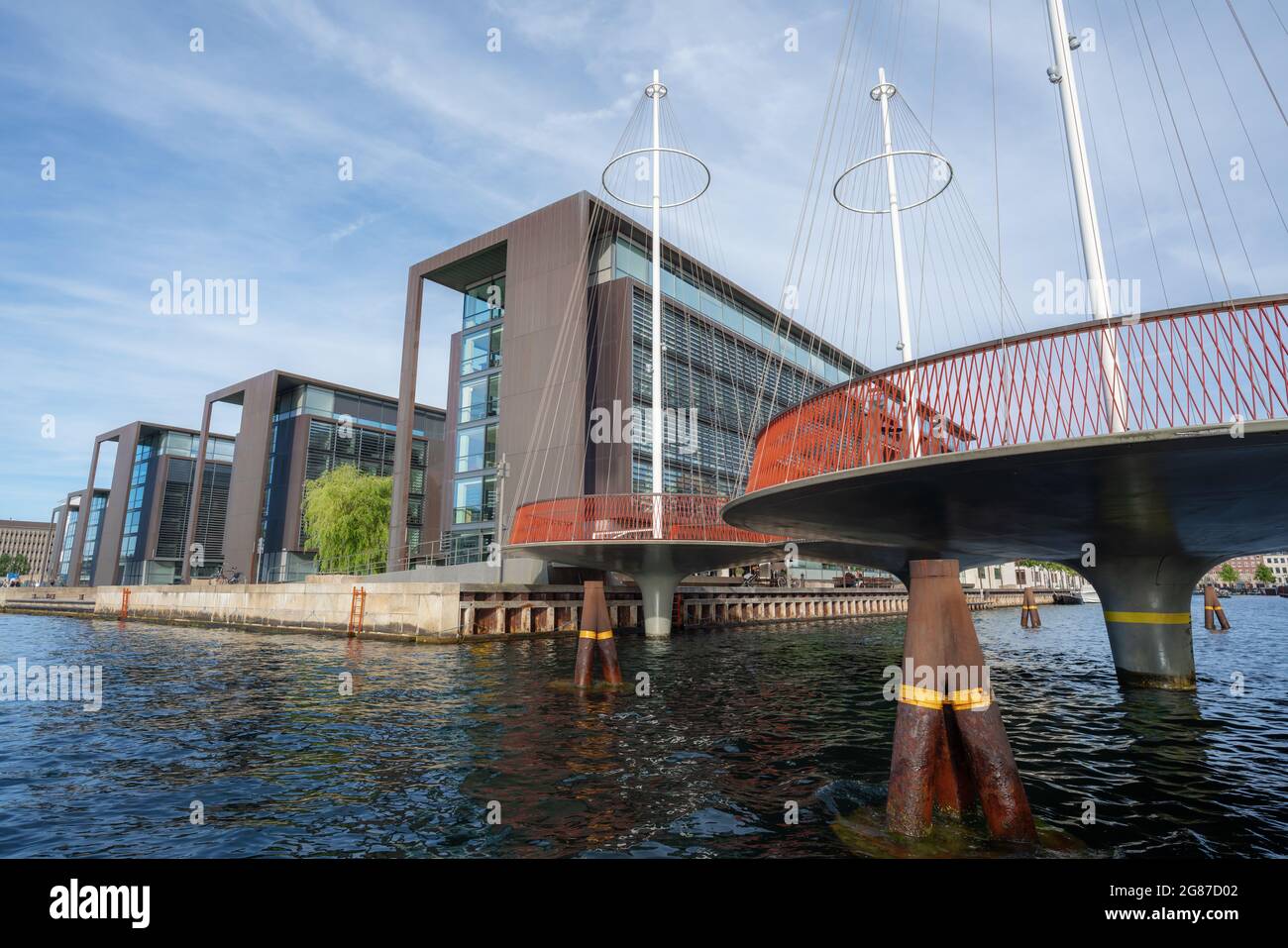 Circle Bridge - Pont piétonnier de Christianshavn conçu par Olafur Eliasson, 2015 - Copenhague, Danemark Banque D'Images