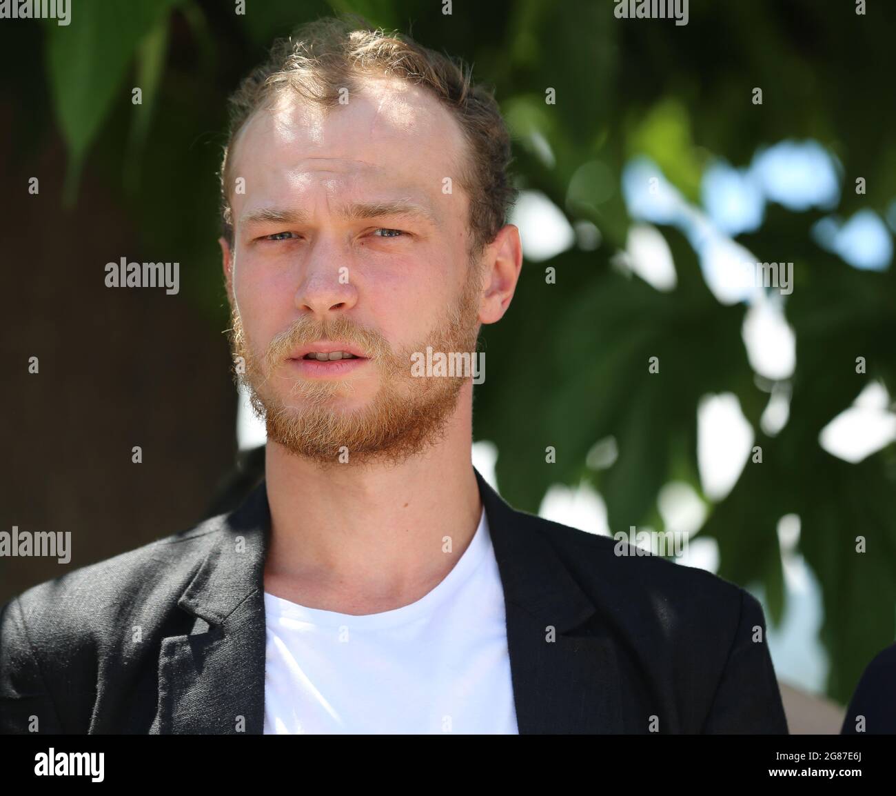 11 juillet 2021, Cannes, France: YURIY BORISOV pendant le photocall du film finlandais "compartiment n° 6" dans le cadre du 74e Festival annuel de Cannes. (Credit image: © Mickael Chavet via ZUMA Wire) Banque D'Images