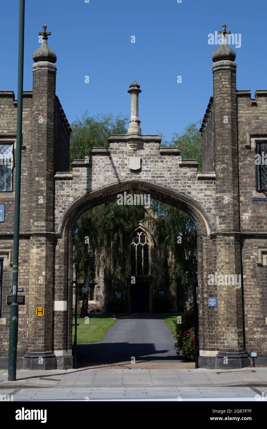 Les Almshres de Hiclef construits pour «pour dix pauvres hommes et dix pauvres femmes par la prime de William Hickey Esq», chemin Sheen, Richmond, TW9 1XB Banque D'Images