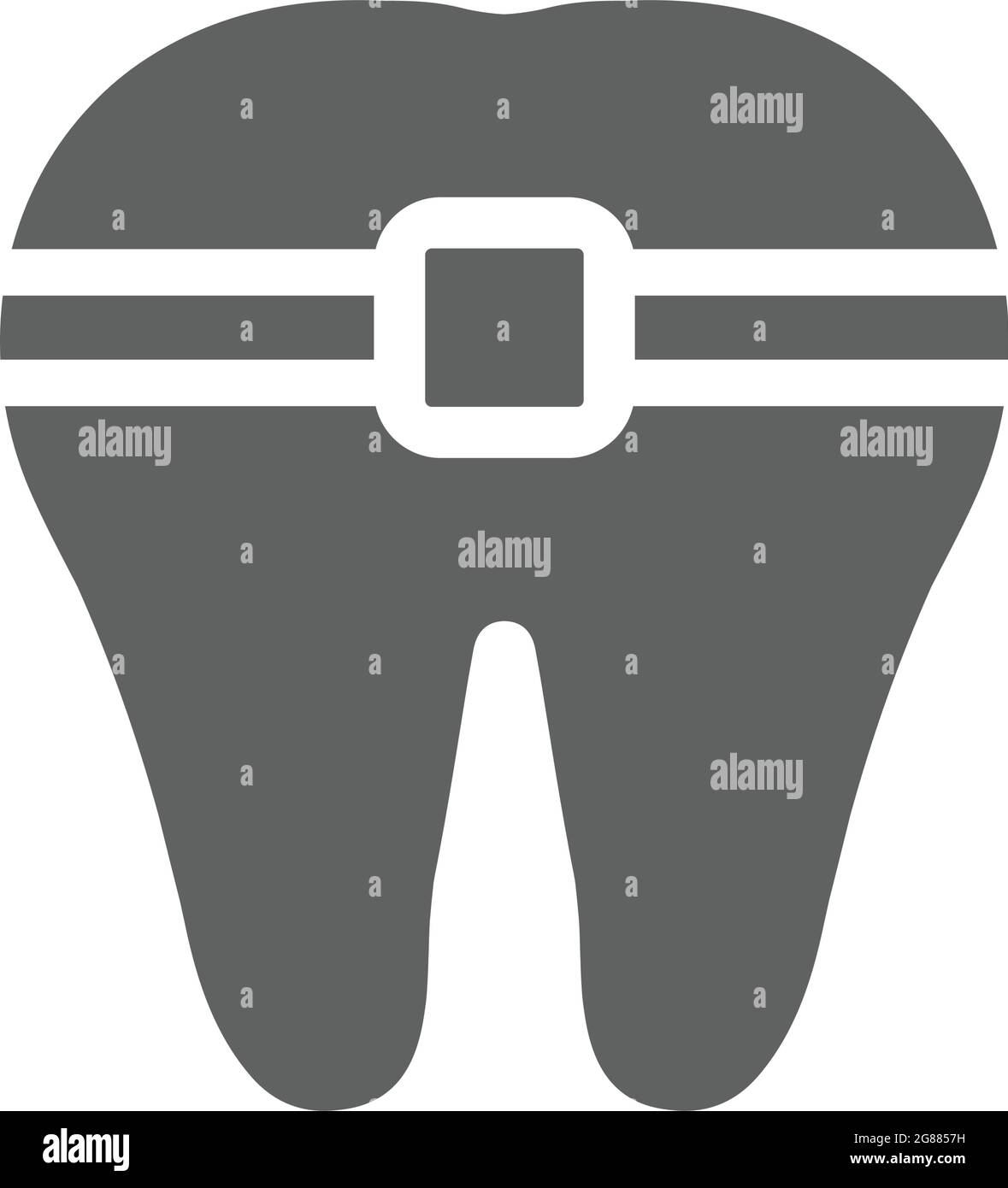 Problèmes dentaires, icône d'orthodontie - parfait pour la conception et le développement de sites Web, fichiers imprimés et présentations, supports promotionnels et homme Illustration de Vecteur