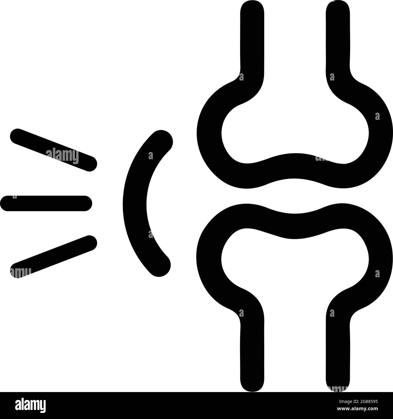 Joints, icône de rhumatologie - fichier EPS vectoriel. Utilisation parfaite pour les supports d'impression, le Web, les images de stock, l'utilisation commerciale ou tout type de projet de conception. Illustration de Vecteur